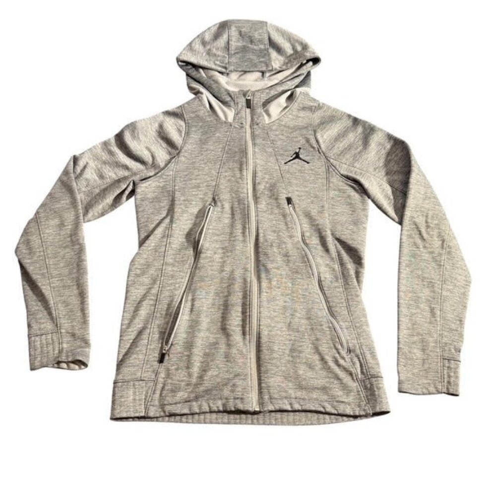 JORDAN Therma-Fit Gray Full Zip-up Hoodie